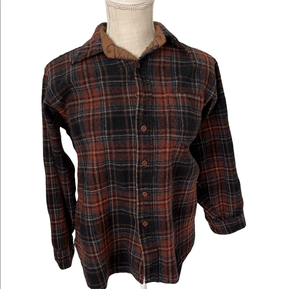 Pendleton Virgin Wool Button Down Flannel S - image 1